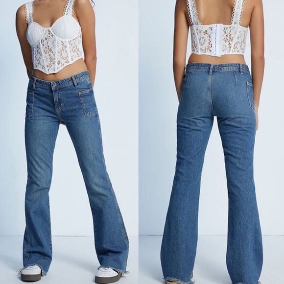 Free People In the West Izzy Flare Jeans Sz 28 NWT - Picture 13 of 15